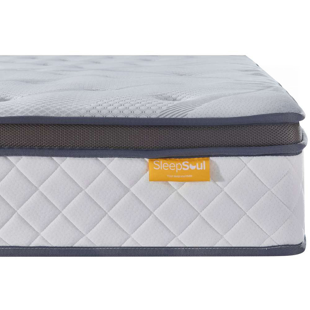 SleepSoul Heaven King Size White 1000 Pocket Sprung Cool Gel Foam Mattress Image 3