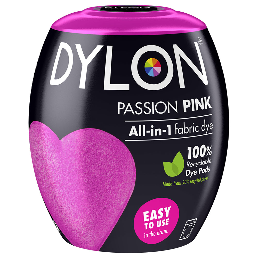 Dylon Passion Pink Fabric Dye Pod 350g Image 1