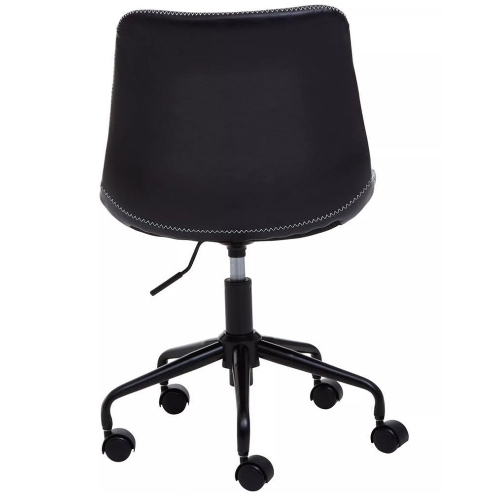 Premier Housewares Bloomberg Black Swivel Office Chair Image 4