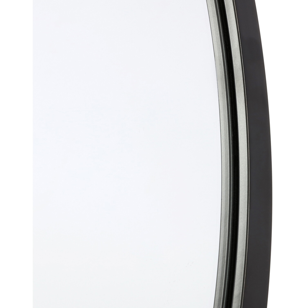 Black Wide Metal Arch Mirror 180 x 110cm Image 5