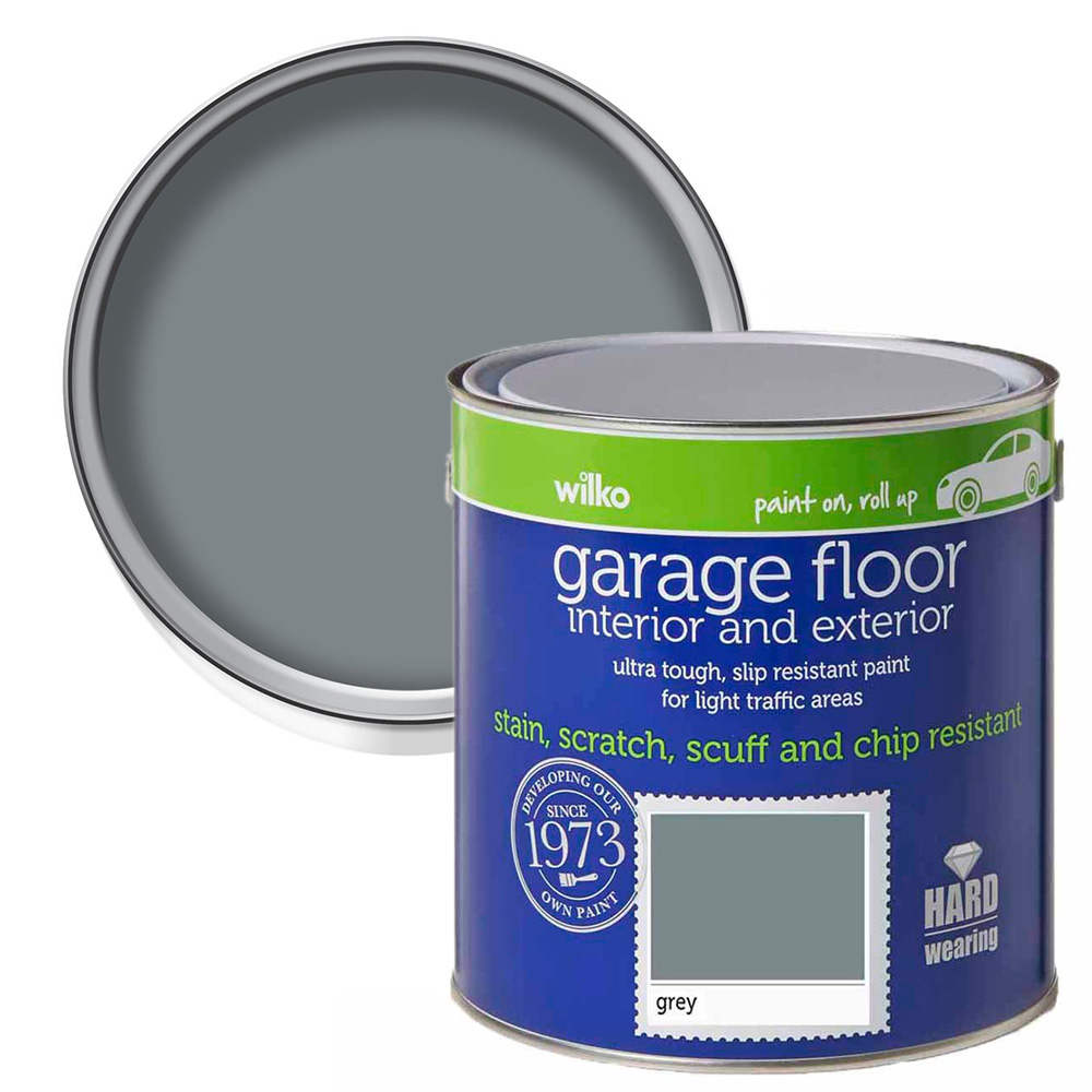 Wilko Grey Garage Floor Paint 2.5L Image 1