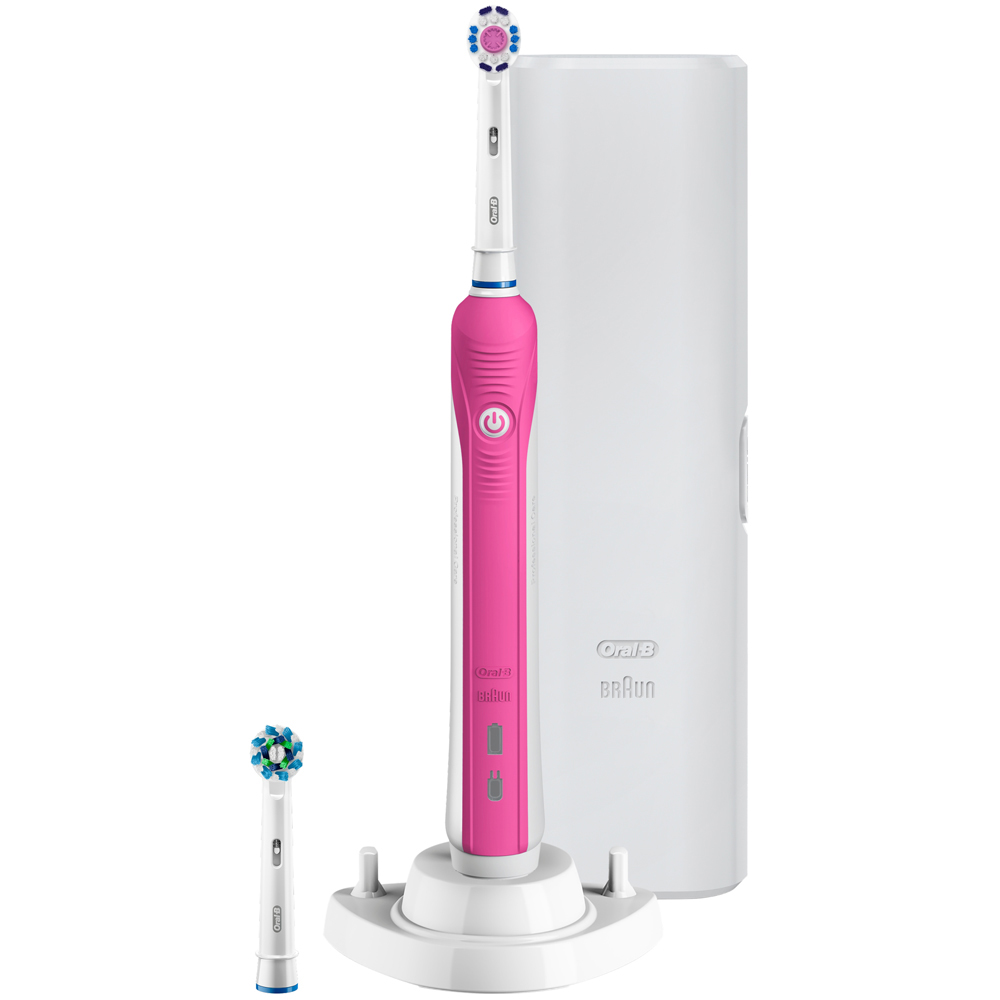 Oral-B Smart 4 4000W 3DWhite Pink Electric Tooth Brush Image 2