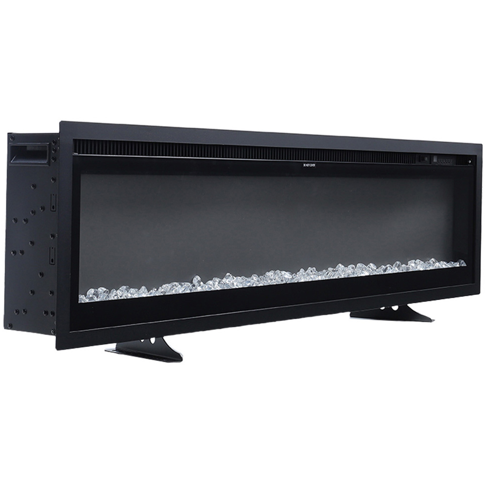 Living and Home Black Electric Fireplace with Remote 50 inch Image 1