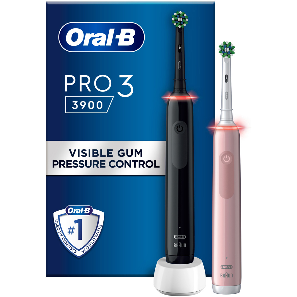 Oral-B PRO 3 3900 Electric Tooth Brush 2 Pack Image 3