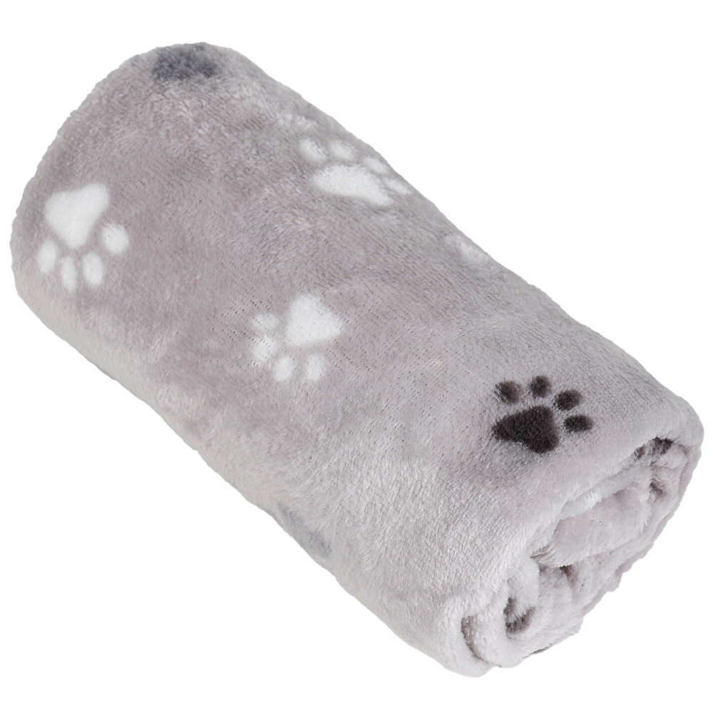 Single Soft Paw Print Pet Blanket in Assorted styles Image 2
