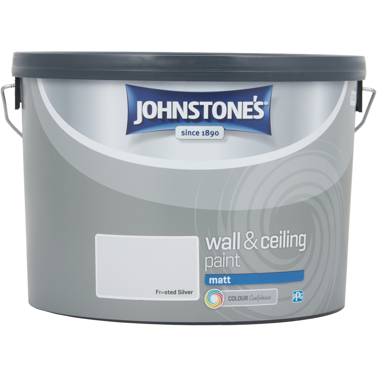 Johnstones Wall and Ceiling Paint Matt 10L - Frosted Silver Image 2
