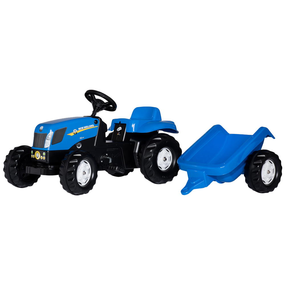 Robbie Toys New Holland T7040 Blue Tractor and Trailer Image 2