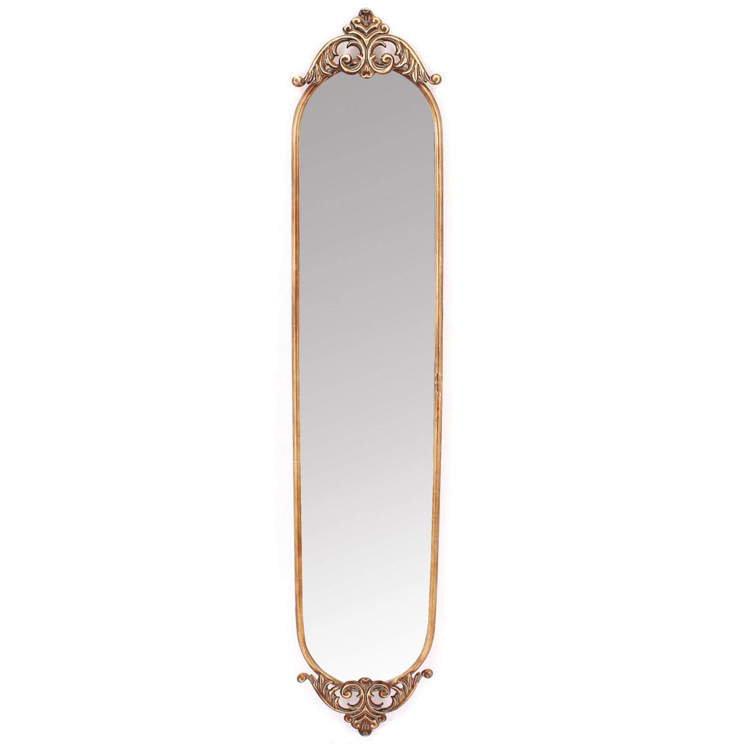 Majestic Gold Antique Oval Wall Mirror 105 x 21cm Image