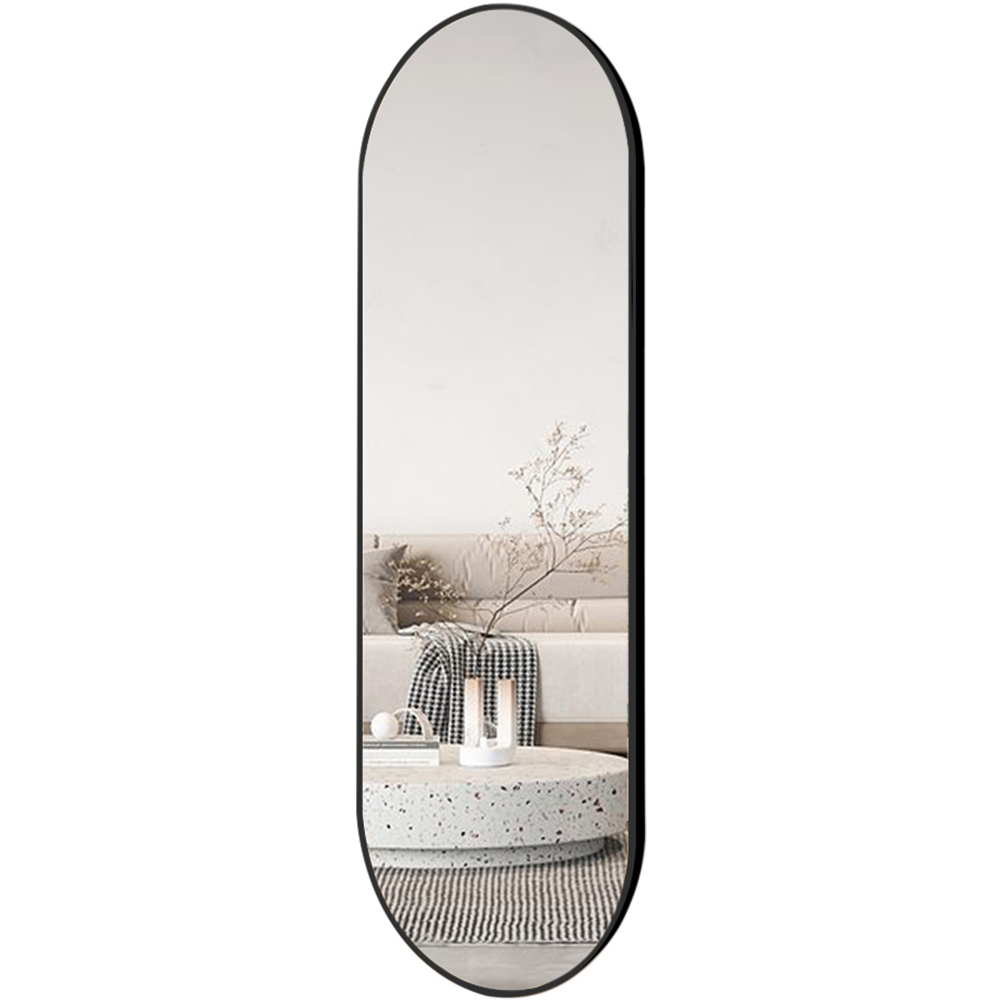 Living and Home Black Frame Full Length Standing Mirror 40 x 120cm Image 4