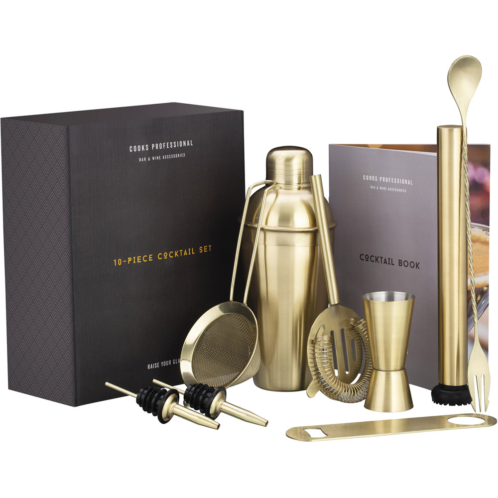 Cooks Professional G4355 10 Piece Cocktail Set with Recipe Book Image 3