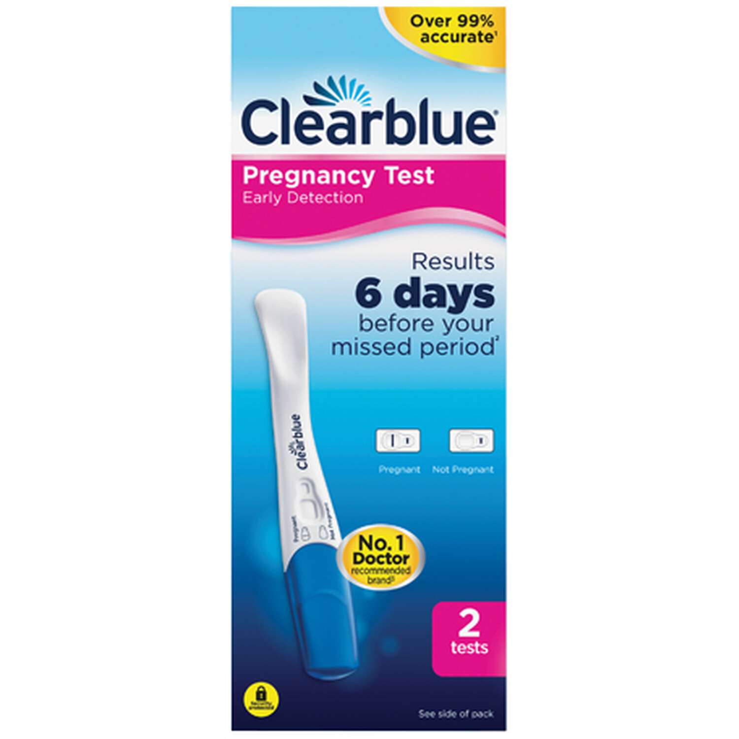 Clearblue Early Detection Pregnancy Test 2 Pack Image