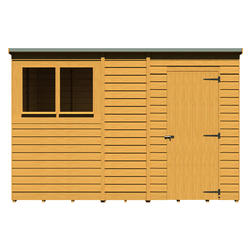 Shire 10 x 6ft Overlap Pent Shed Image 1