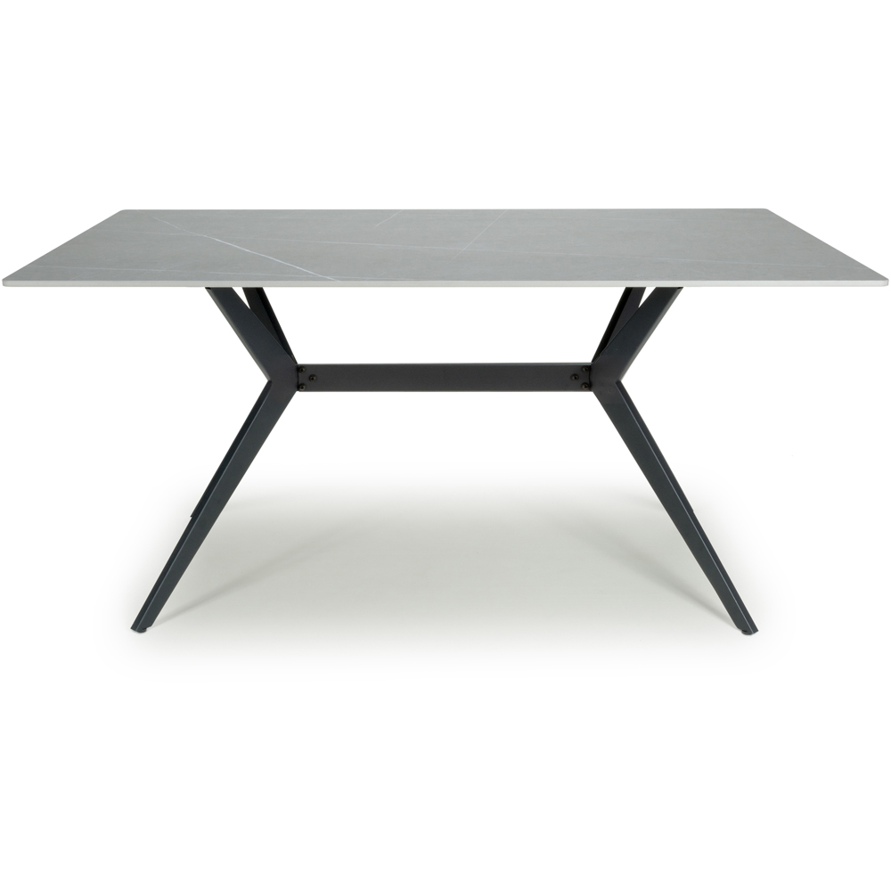 Timor 6 Seater Dining Table Grey Image 6