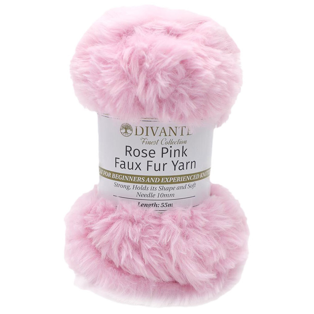Divante Rose Pink Faux Fur Fluffy Yarn Image