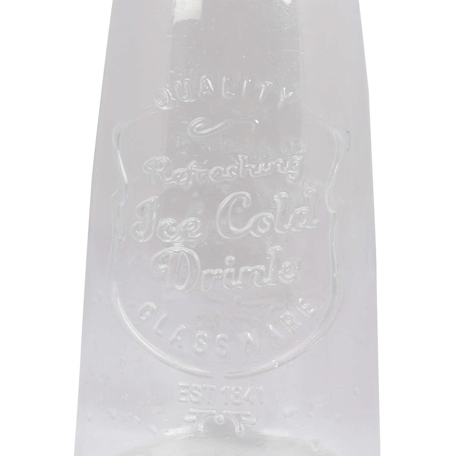 1L Glass Bottle with Clip Top - Clear Image 5