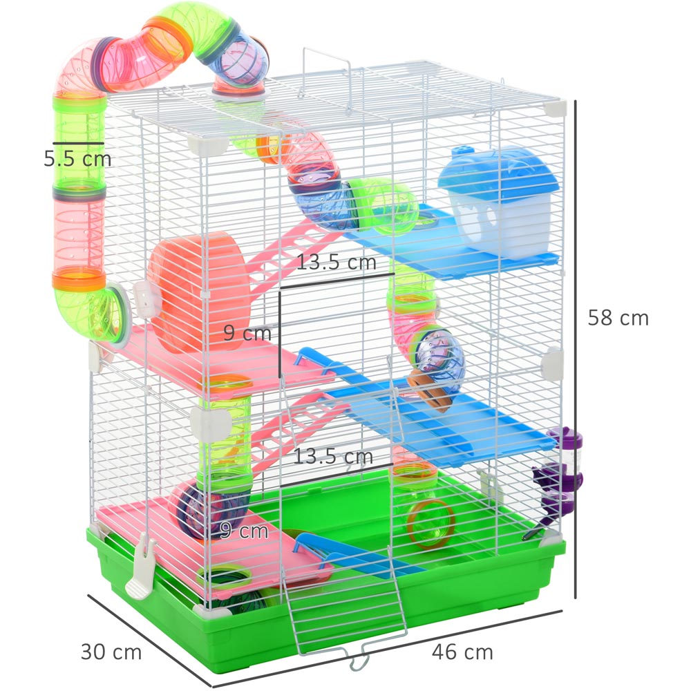Pawhut 5 Tier Hamster Cage Carrier Image 8