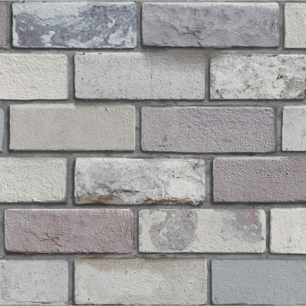 Arthouse Industrial Brick Grey Wallpaper Image 1