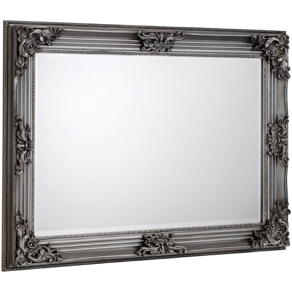 Julian Bowen Rococo Pewter Lean-To Dressing Mirror Image 1
