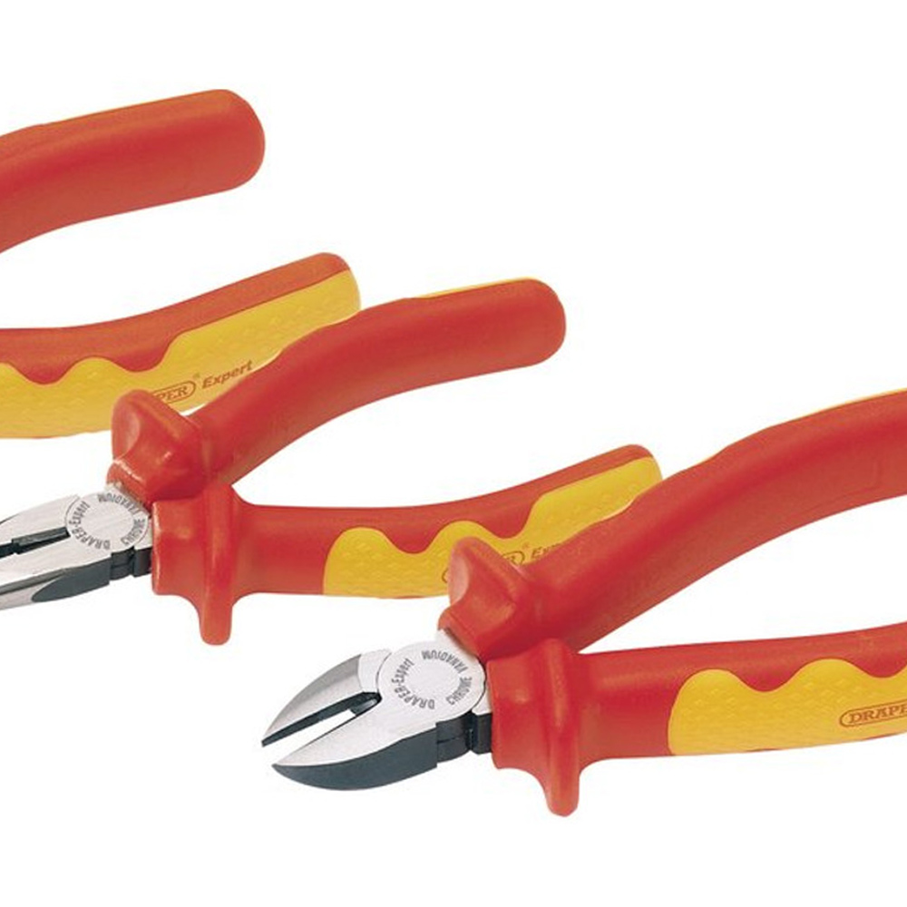 Draper 3 Piece VDE Fully Insulated Plier Set Image 5