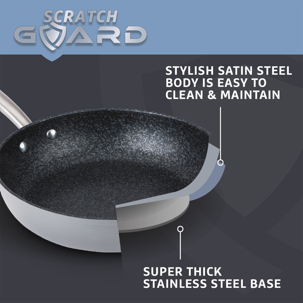 Prestige 2 Piece Scratch Guard Stainless Steel Frying Pan Image 4