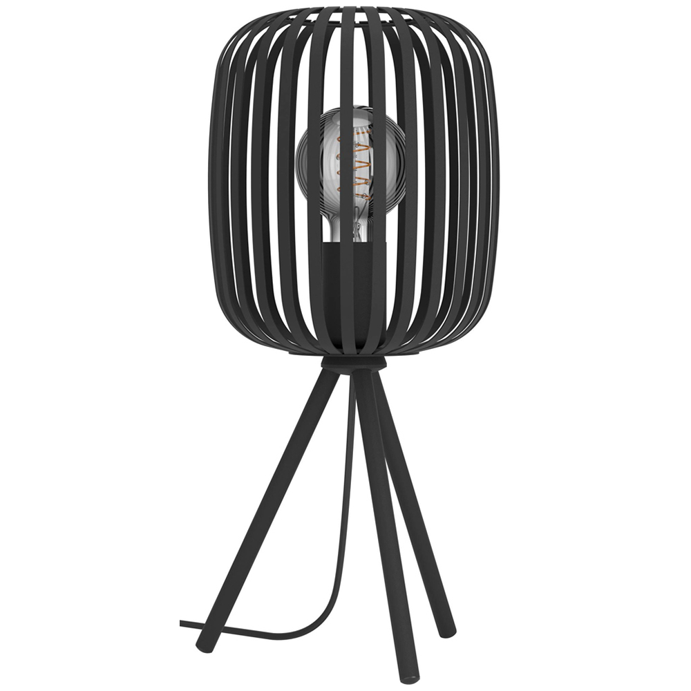 EGLO Romazzina Black Caged Table Lamp Image 1
