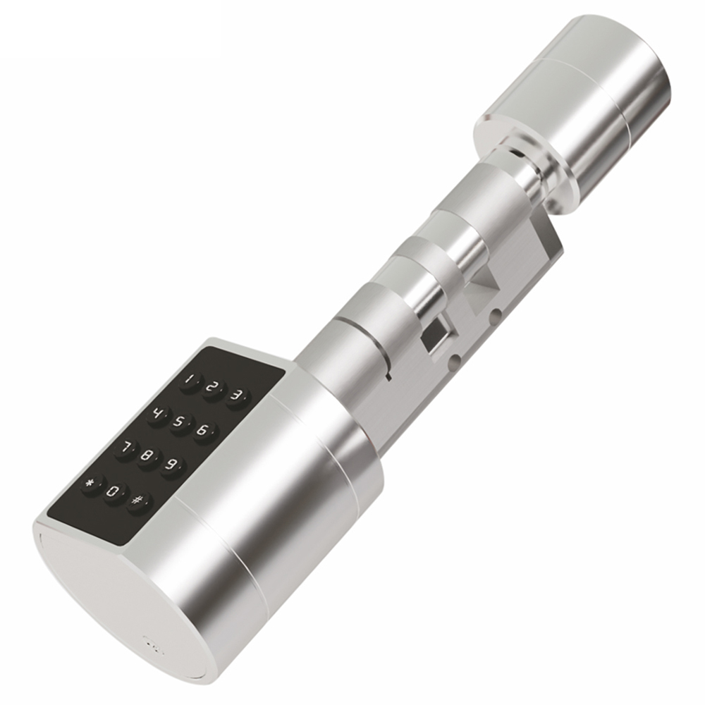 Ener-J Silver Smart Adjustable Cylinder Doorlock Image 1