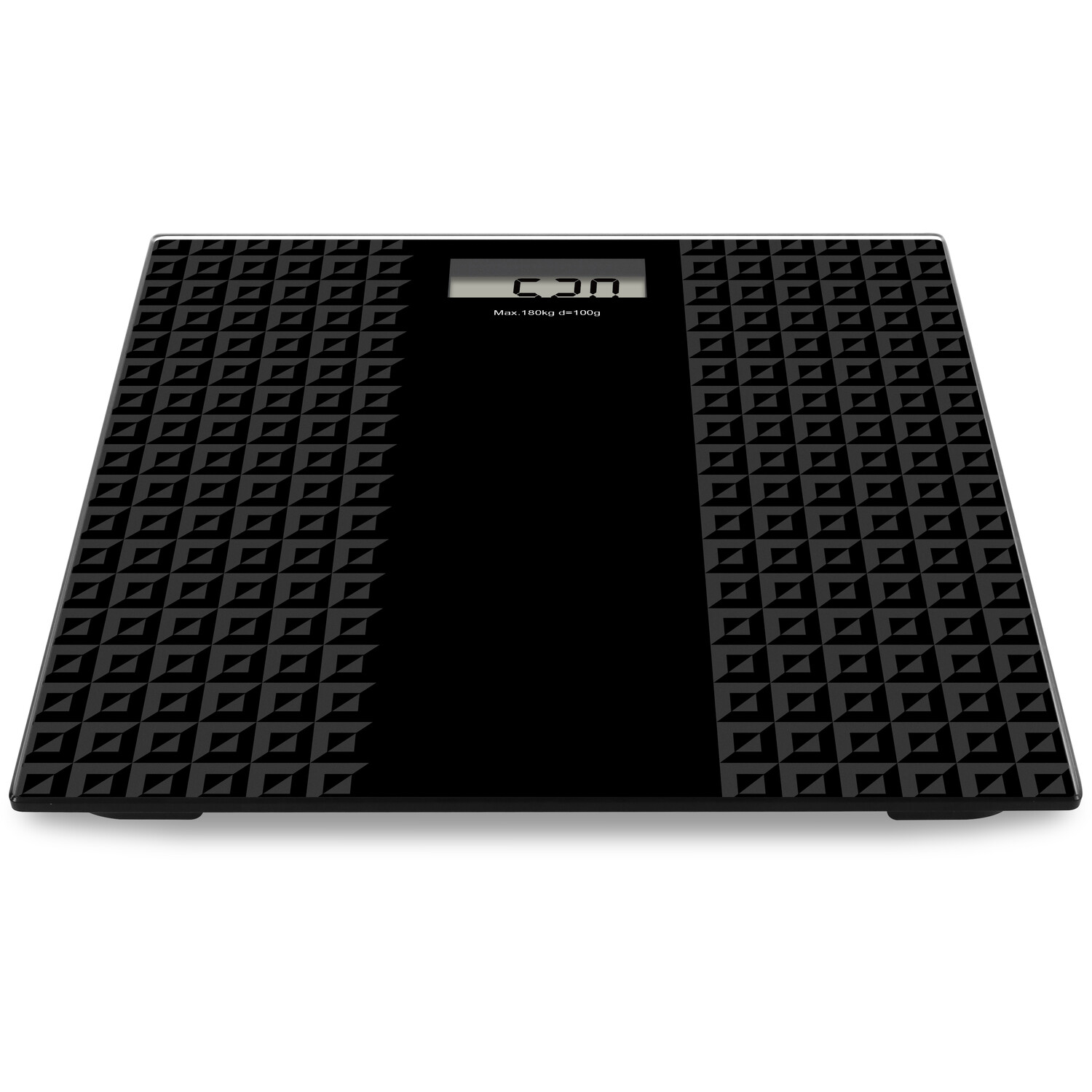 Black and Grey Geo Anti Slip Digital Bathroom Scale Image 3
