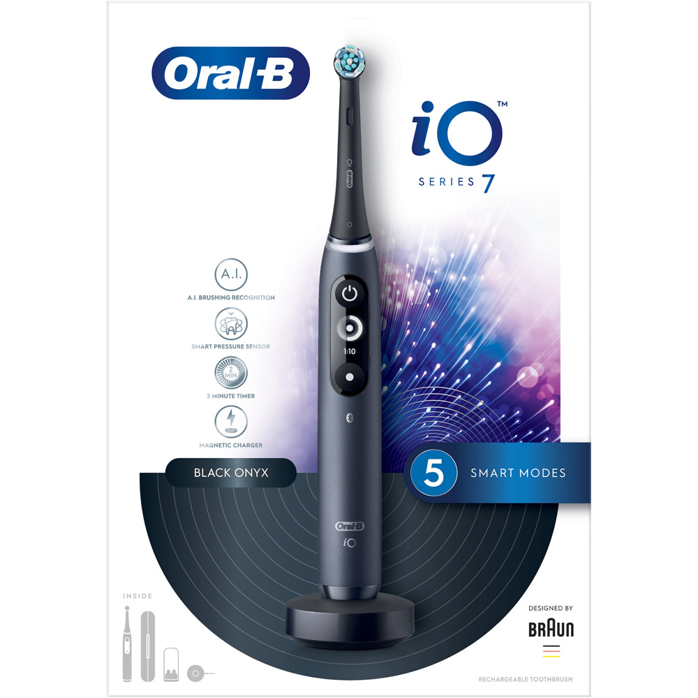 Oral-B iO Series 7 Black Lava Rechargeable Toothbrush Image 1