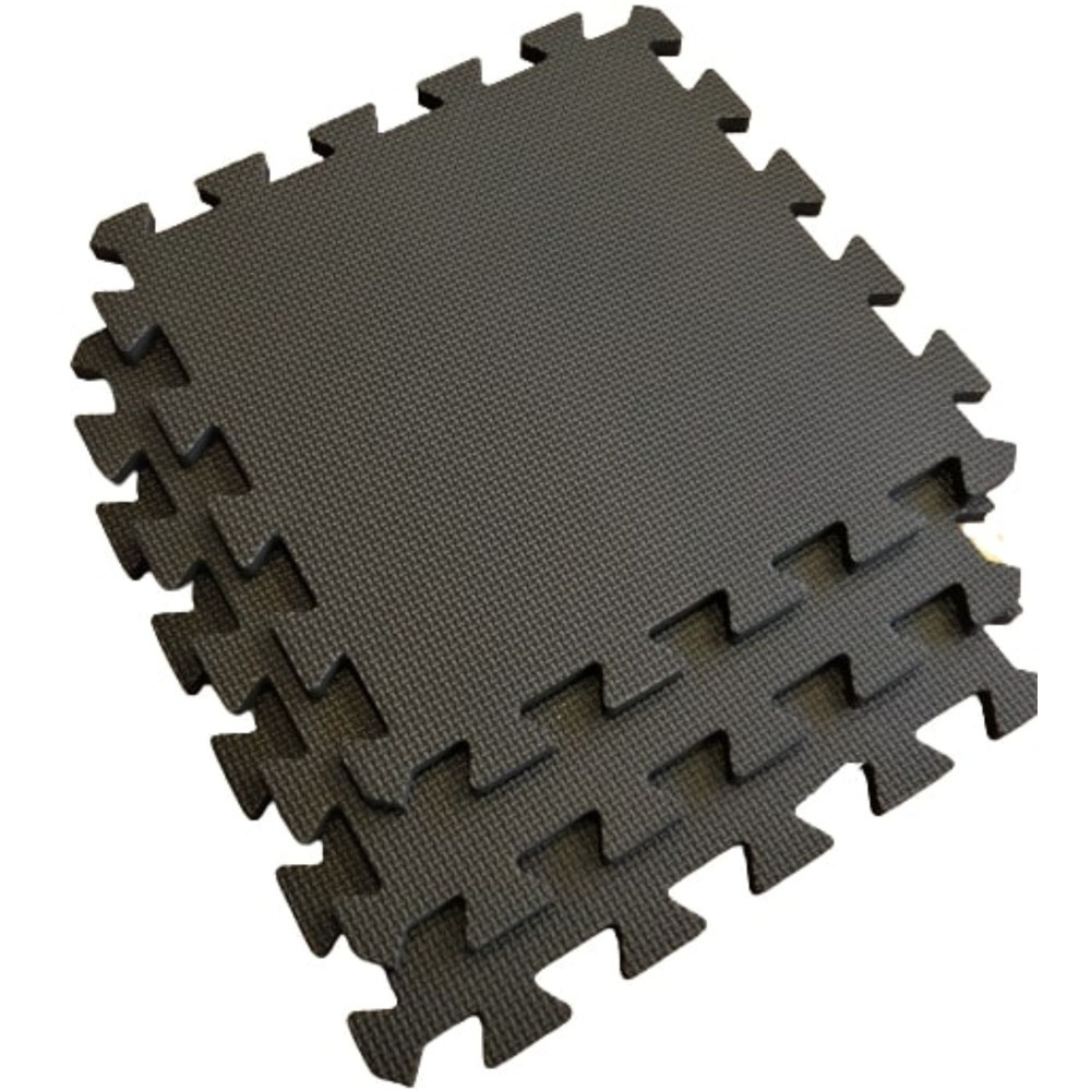 Swift Foundations Warm Floor Black Interlocking Floor Tile for Workshop 6 x 7ft Image 3