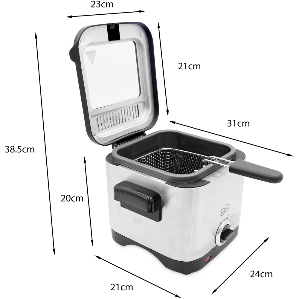 Quest Brushed Stainless Steel 1.5L Deep Fryer Image 6