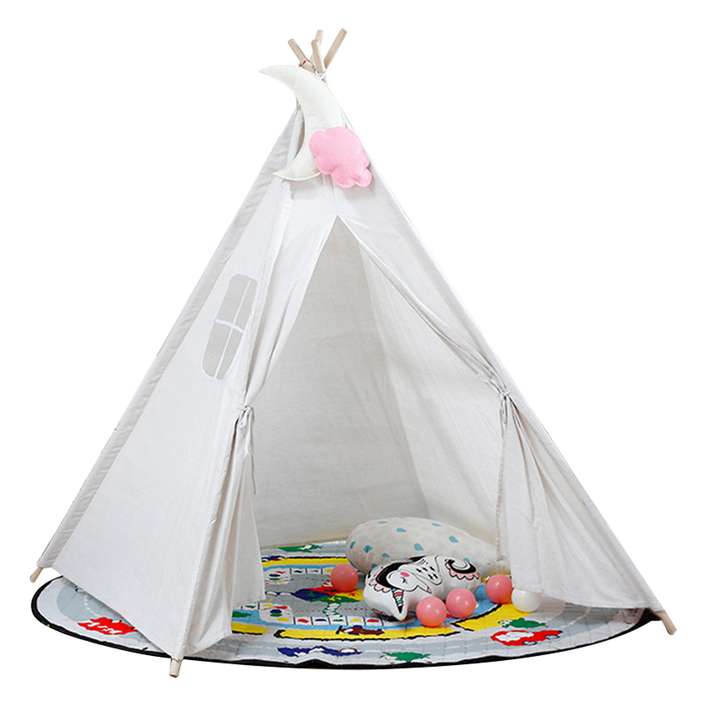 Living and Home Children Indian Tent White 1.6m Image 1