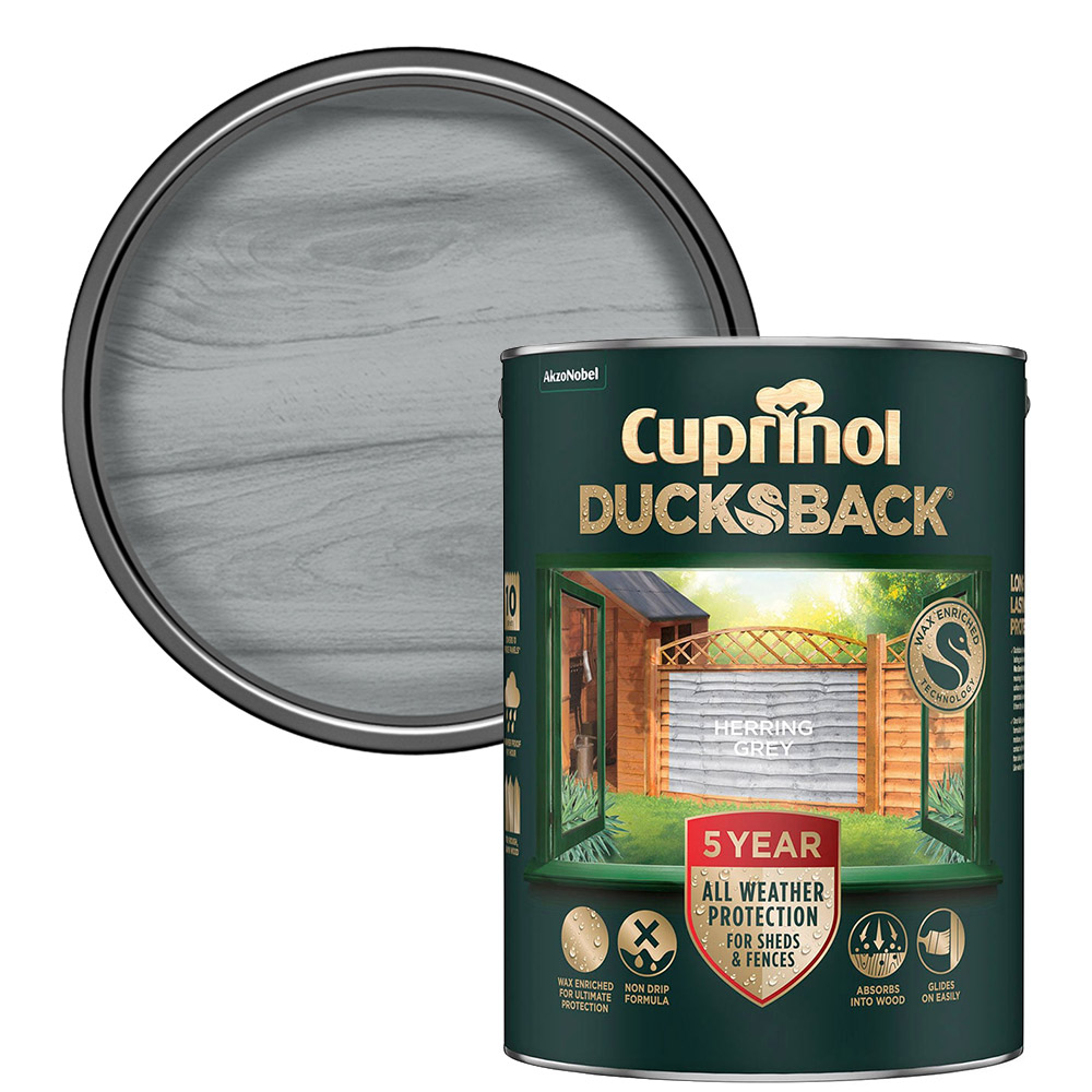Cuprinol Herring Grey Ducksback 5L Image 1