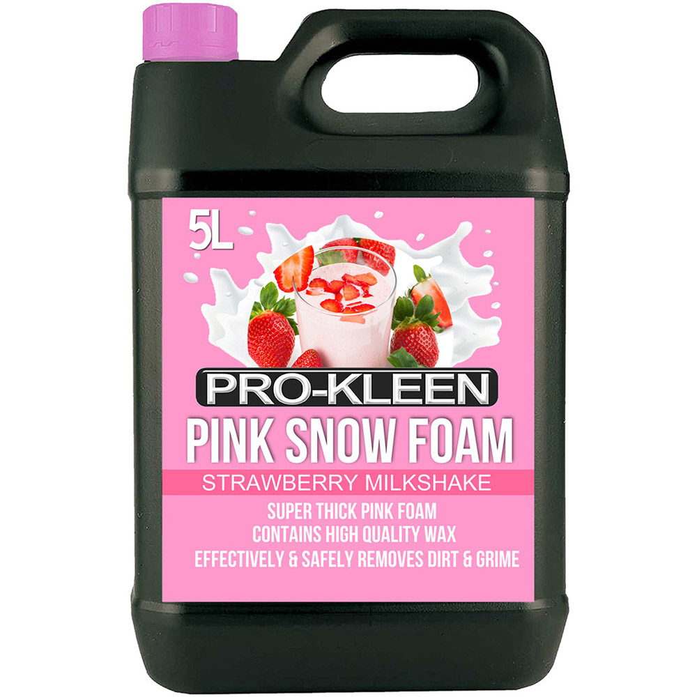 Pro-Kleen Pink Strawberry Milkshake Fragrance Snow Foam 5L Image 1