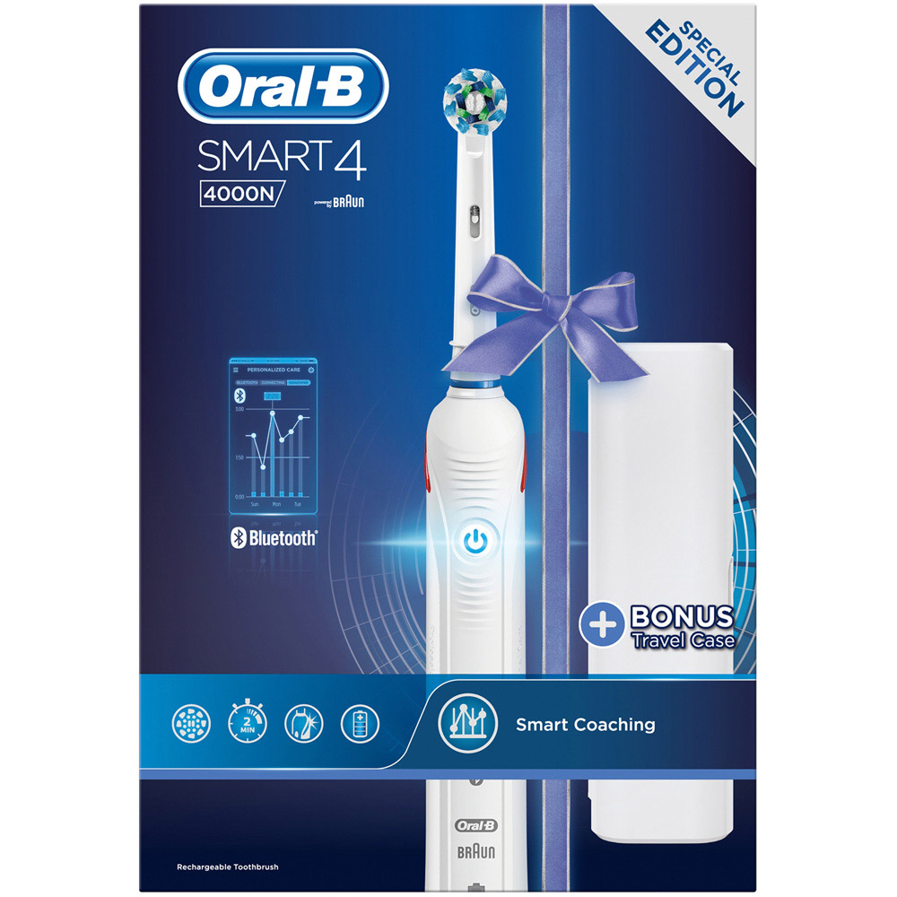 Oral-B Smart 4 4000W White Electric Tooth Brush Image 1