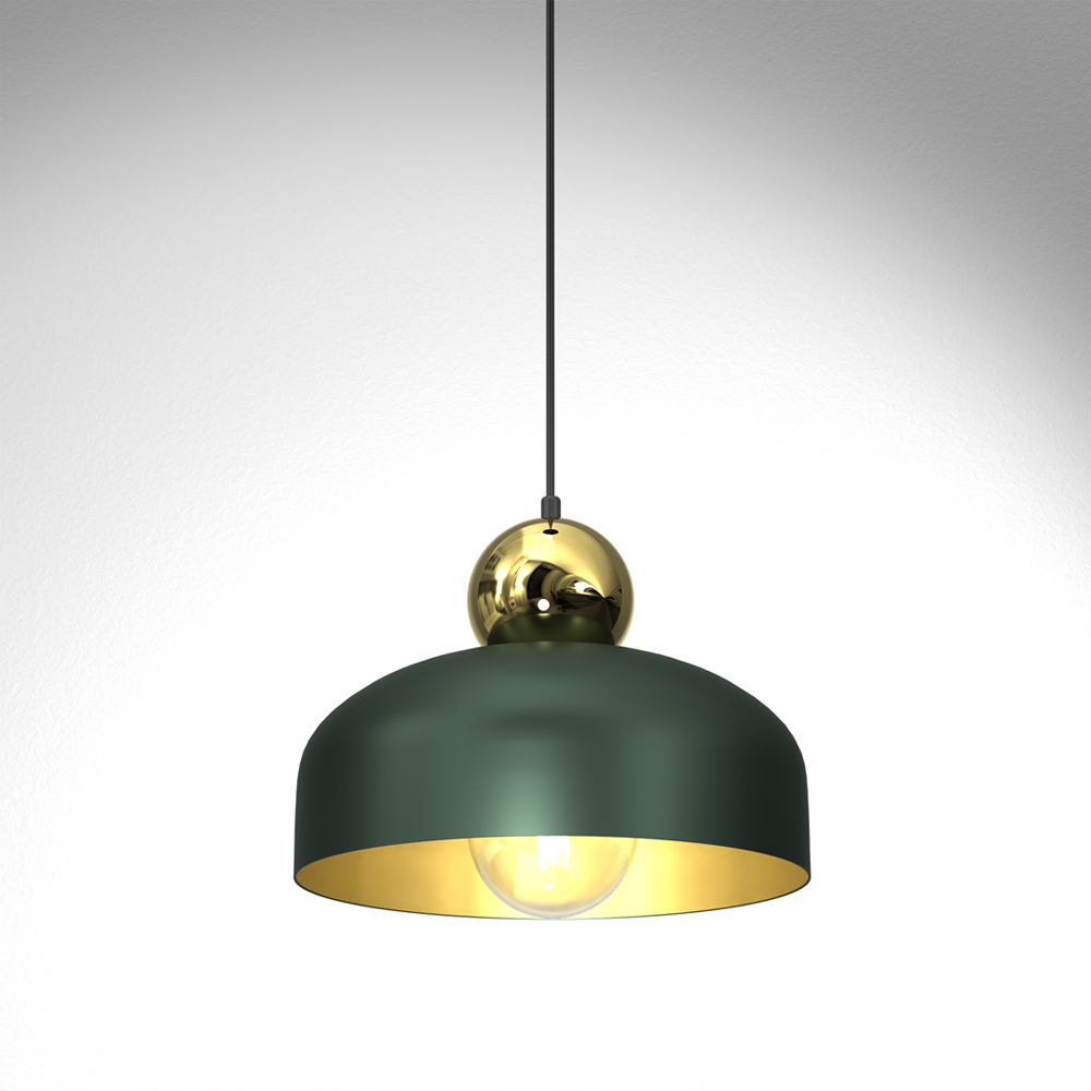 Milagro Harald Green Pendant Lamp 230V Image 2