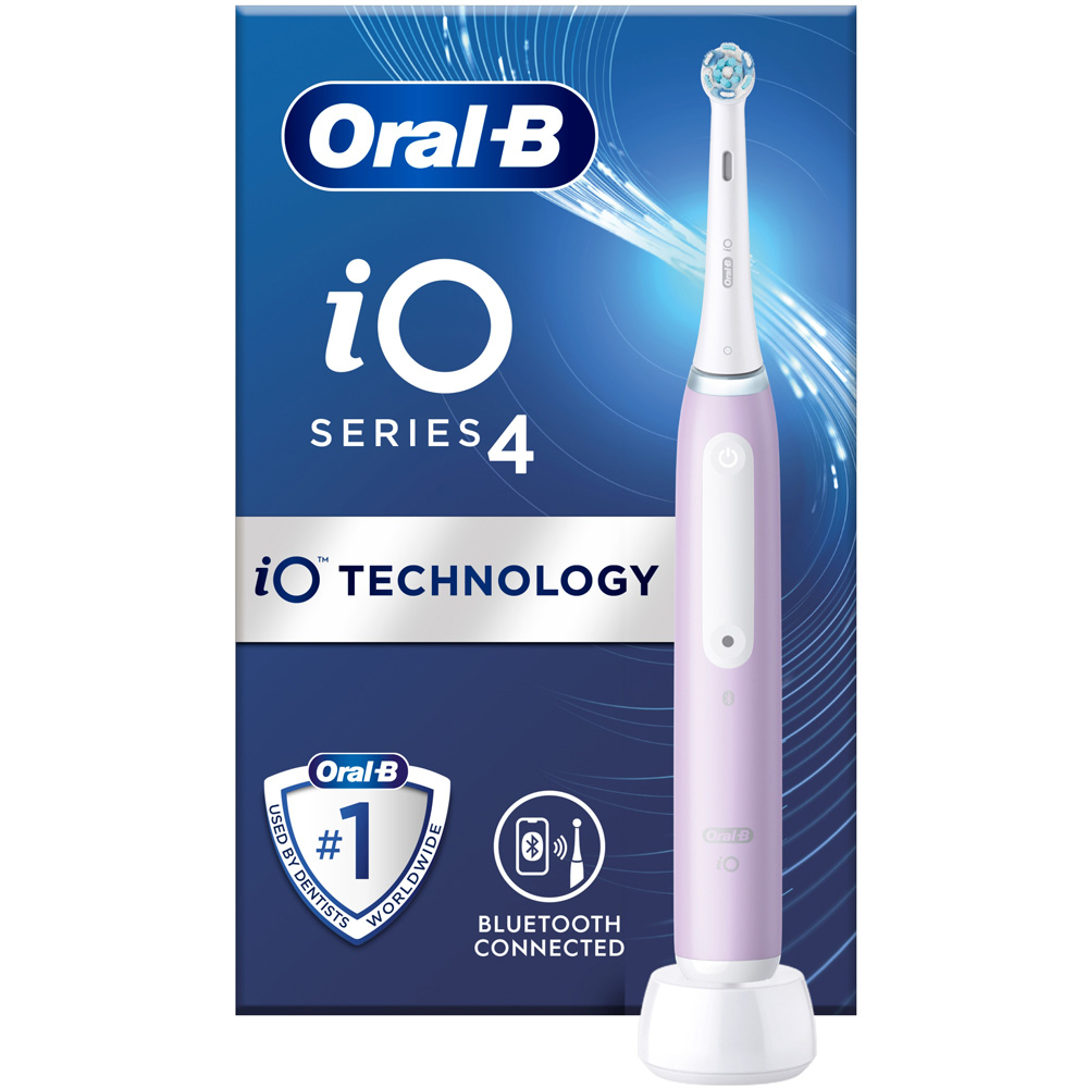 Oral-B iO Series 4 Lavender Rechargeable Toothbrush Image 3