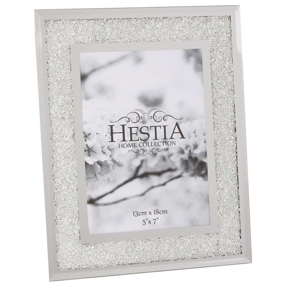 Premier Housewares Hestia Crystal Edge Frame 5 x 7 Inch Image 1