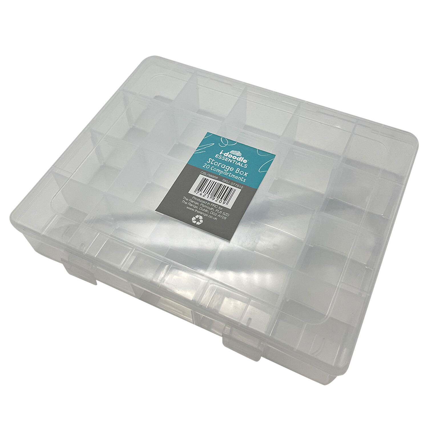 Compartment Storage Box - Clear / 20 Compartments Image 4