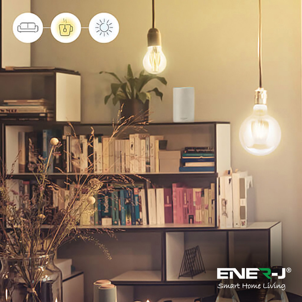 ENER-J 8.5W Smart Wi-Fi G95 Filament Lamp 3 Pack Image 7