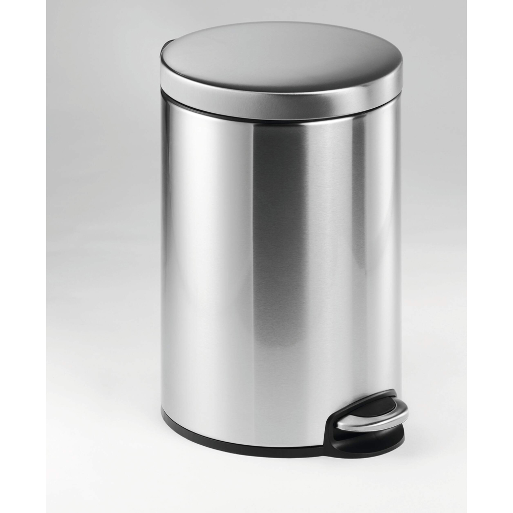 Durable Silver Stainless Steel Pedal Bin 12L Image 4