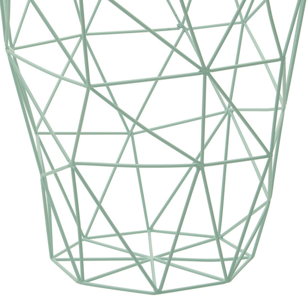 Premier Housewares Vertex Green Finish Storage Basket Image 6
