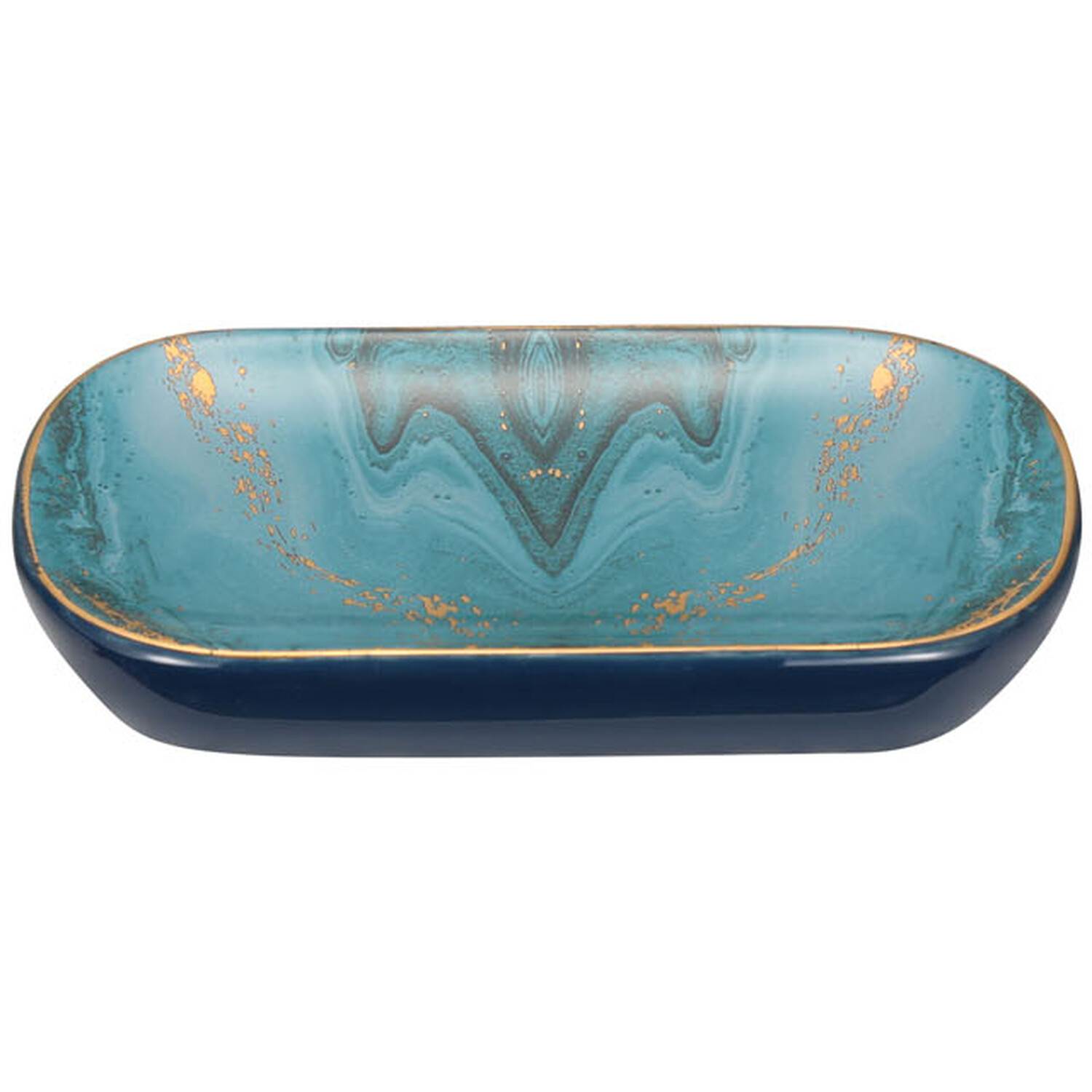 Agate Soap Dish - Turquoise Image 1