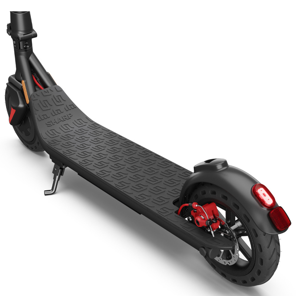 Sharp Black Kick Scooter with LED Light Footplate Image 4
