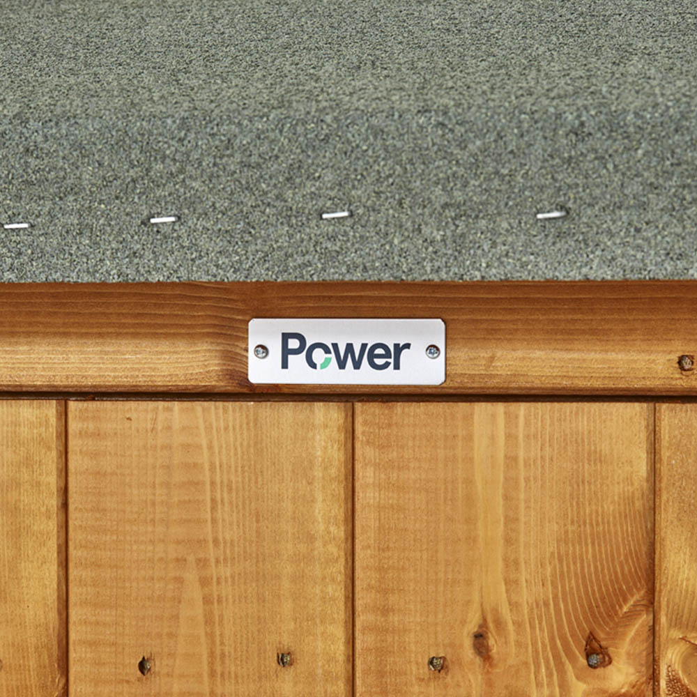 Power Sheds 14 x 6ft Double Door Pent Wooden Shed Image 3