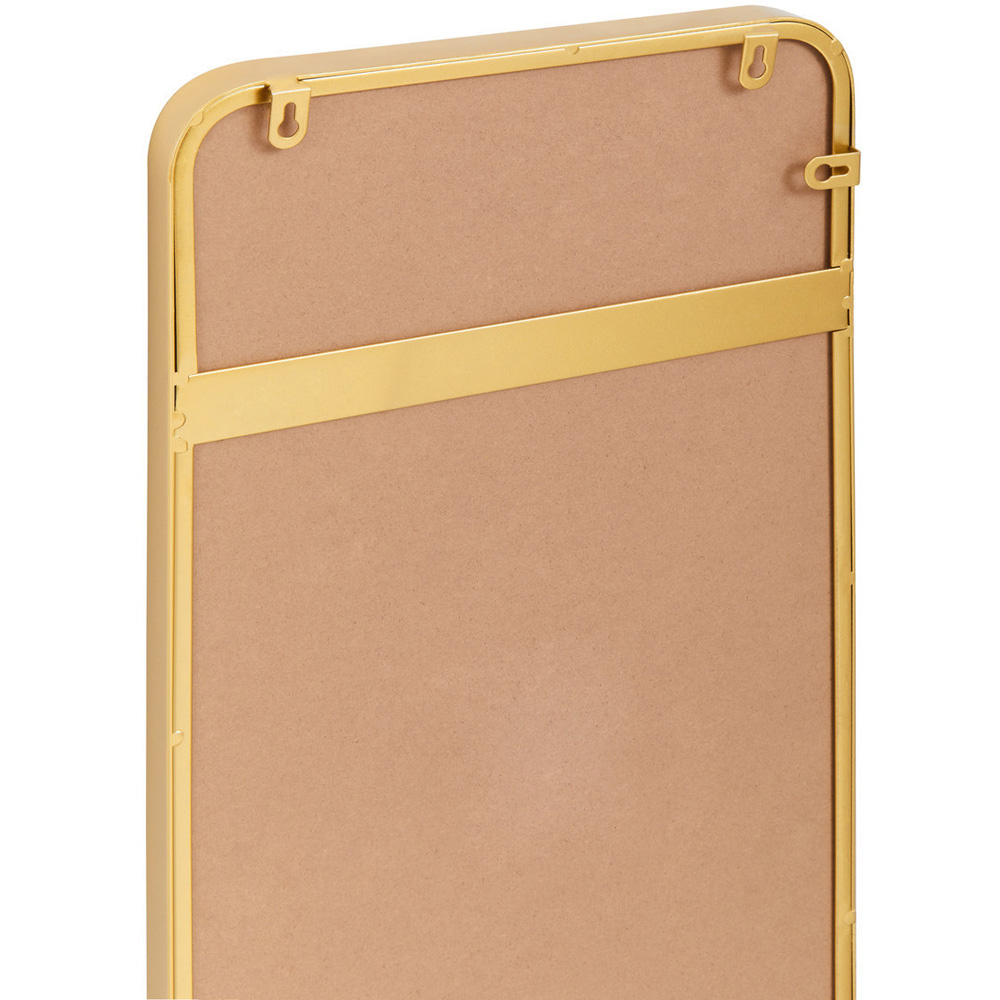 Premier Housewares Candi Gold Finish Rectangular Wall Mirror Image 6