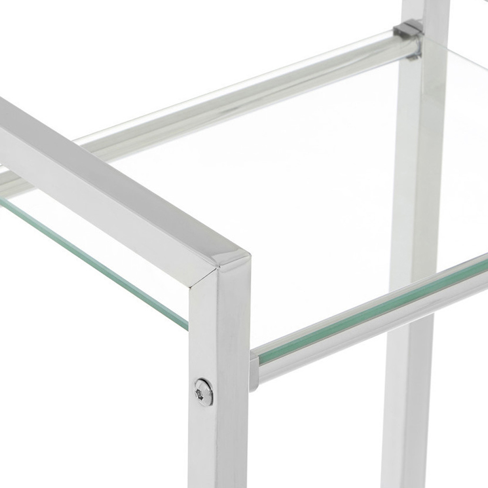 Premier Housewares 3 Tier Tempered Glass Shelf Unit Image 4