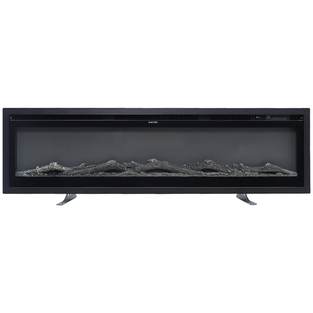 Living and Home Black Electric Fireplace with Remote 50 inch Image 3
