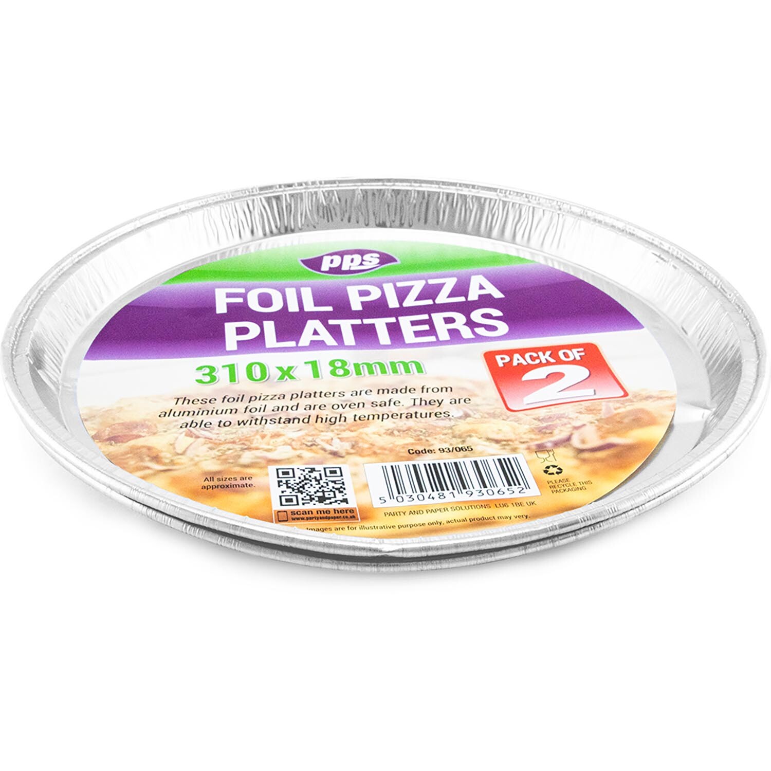 Foil Pizza Platters 2 Pack Image