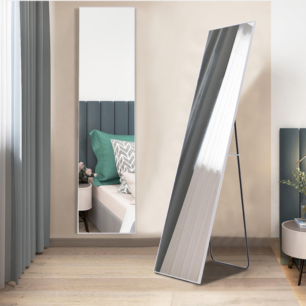 Living and Home White Freestanding Full Length Mirror 37 x 147cm Image 7
