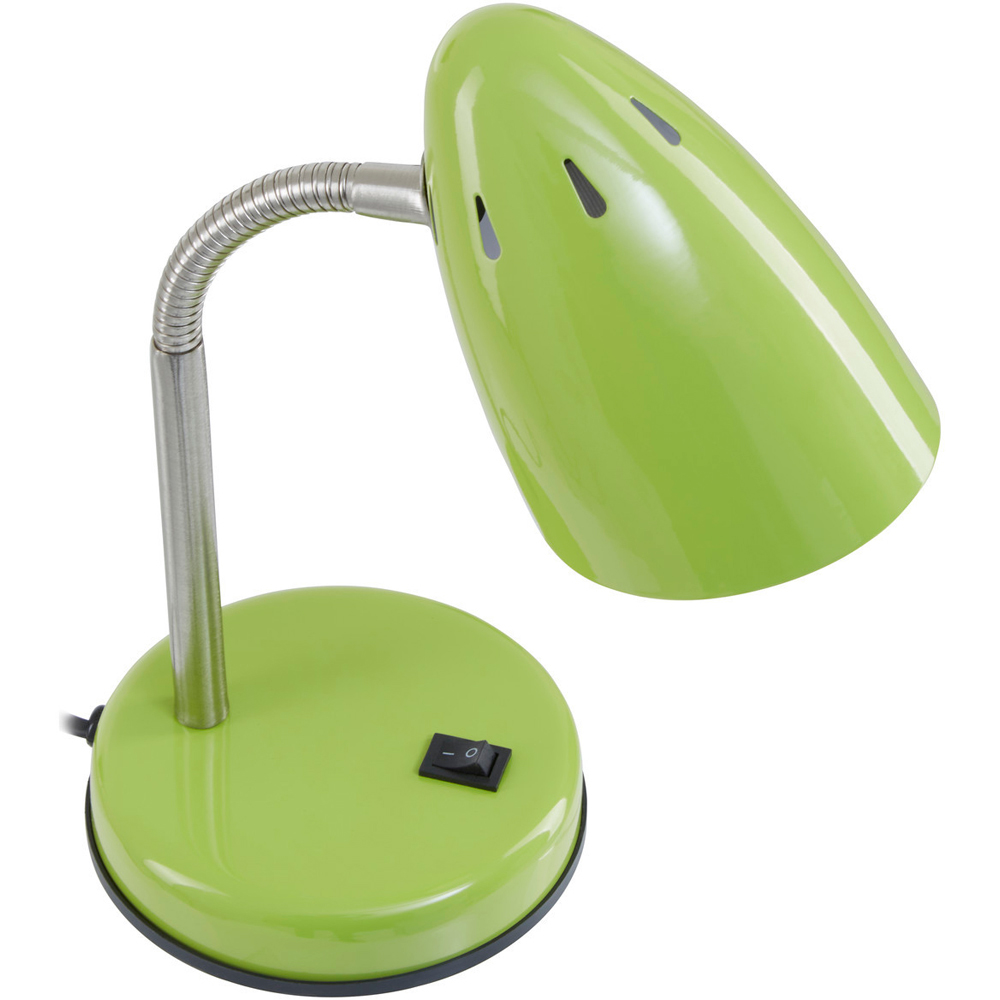 Premier Housewares Green Gloss Desk Lamp Image 6